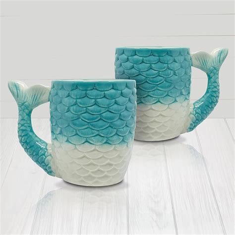 Tumbler Home Mermaid Mug Cute Coffee Mug With Mermaid Tail Handle Mermaid Coffee