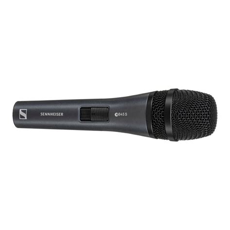 Sennheiser E 845S Handheld Super Cardioid Dynamic Microphone With On