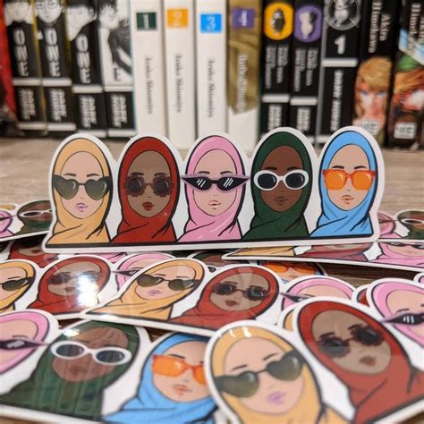 Hijabi Squad Sticker Cute Hijab Sticker Muslim Islam Waterproof