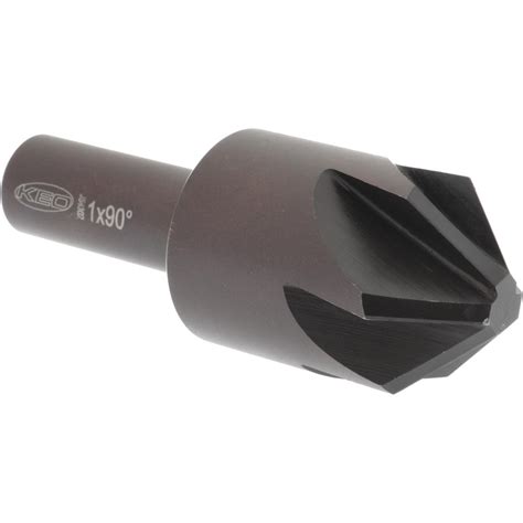 Countersink: 1" Head Dia, 90 ° Included Angle, 6 Flutes, High Speed ...