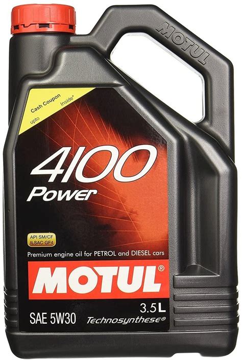 Premium Synthetic Technology Motul 4100 Power Car Engine Oil Grade