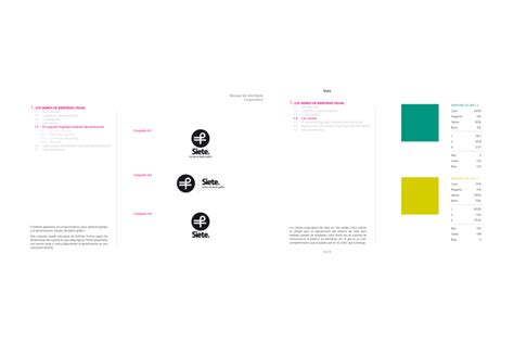 Manual De Identidad Corporativa De Siete On Behance