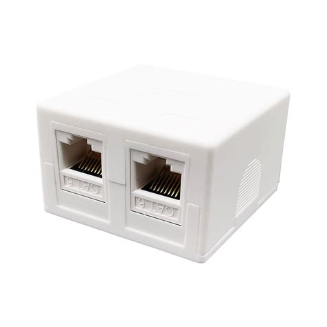 Dual Port Utp Cat Surface Box Rj B Space Television