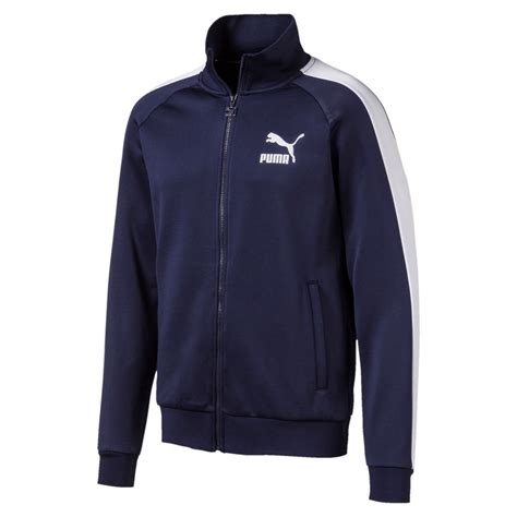 Puma Iconic T7 Mens Track Jacket In Peacoat Size 2x Large Jackets