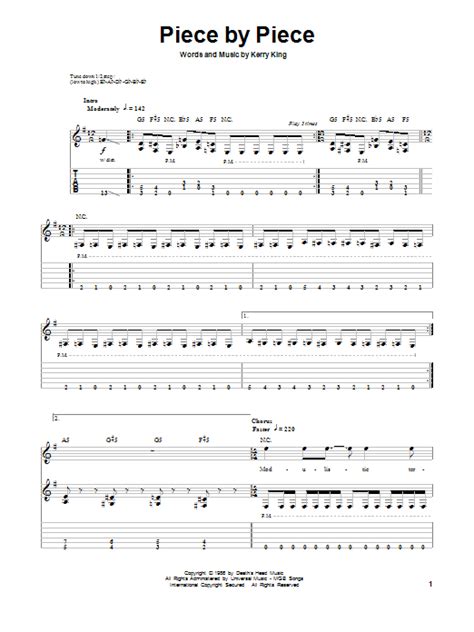 Piece By Piece by Slayer - Guitar Tab Play-Along - Guitar Instructor