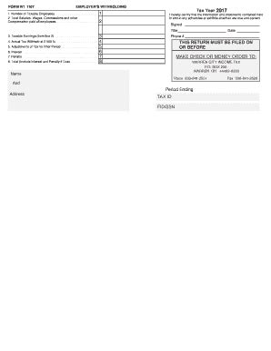 Fillable Online EMPLOYER S WITHHOLDING Fax Email Print - pdfFiller 