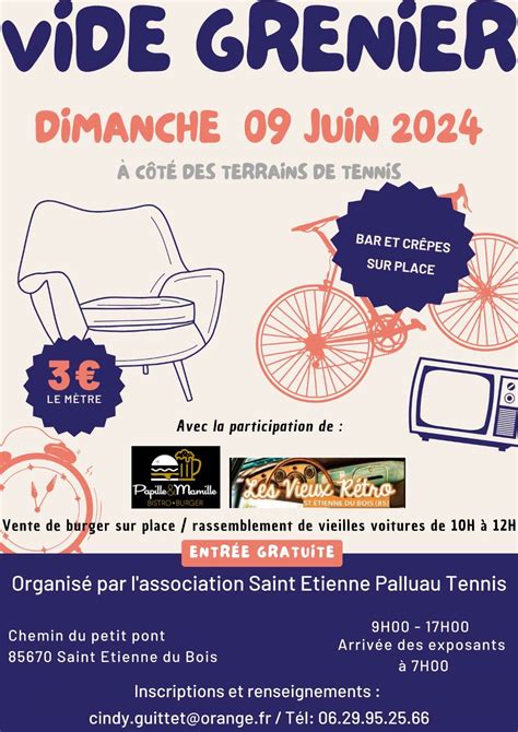 RAPPEL VIDE GRENIER Dimanche 9 Juin 2024 Autour Des Terrains De