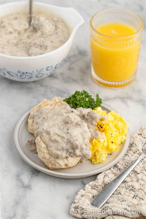 Biscuits and Gravy Recipe - Eating on a Dime