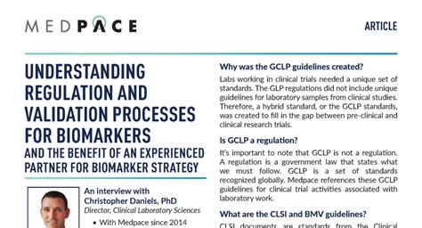 Biomarker Assays | Medpace Bioanalytical Laboratories