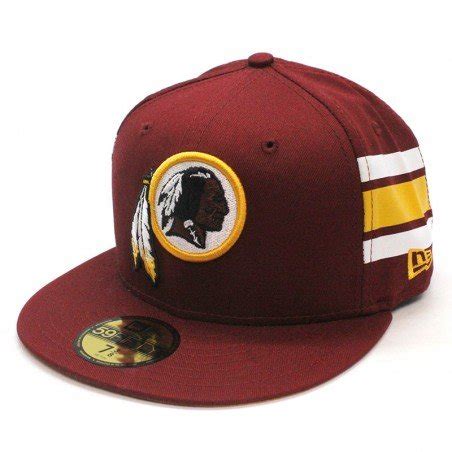 Washington Redskins NFL Team Stripe 59fifty New Era Burgundy Cap