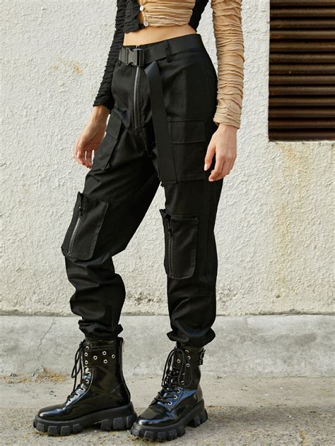 2022 Multi Pockets Cargo Pants Black M In Cargo Pants Online Store