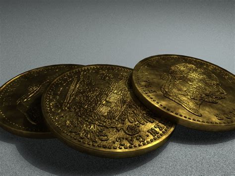 Gold Coin D Model