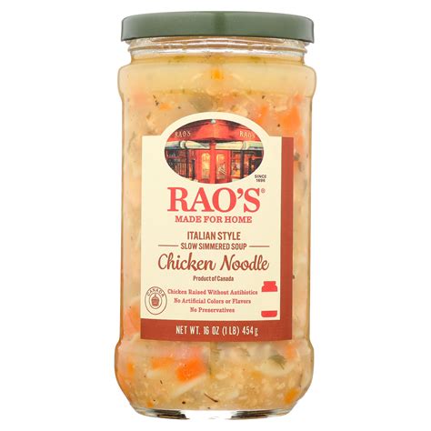 Rao’s Italian Style Chicken Noodle Slow Simmered Soup, 16 oz