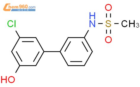 1261888 51 0 N 3 3 chloro 5 hydroxyphenyl phenyl methanesulfonamide化学