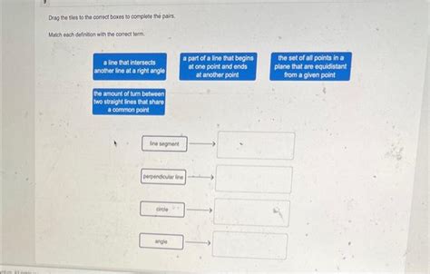 Solved Drag The Tiles To The Correct Boxes To Complete The