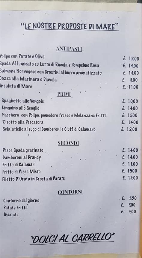 Menu At Miseria E Nobilt Restaurant Saluggia