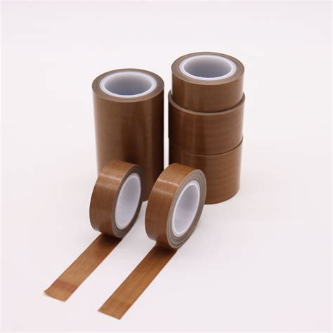 Black Brown High Temperature Ptfe Glass Cloth Adhesive Tape For Bonding