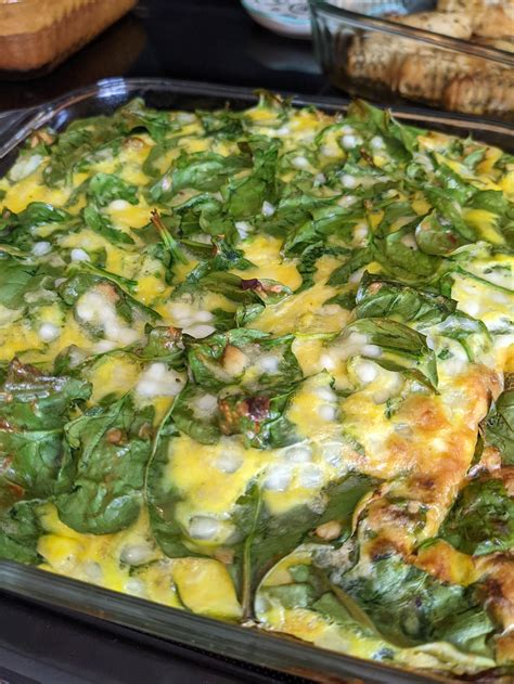 Cottage Cheese And Spinach Egg Bake