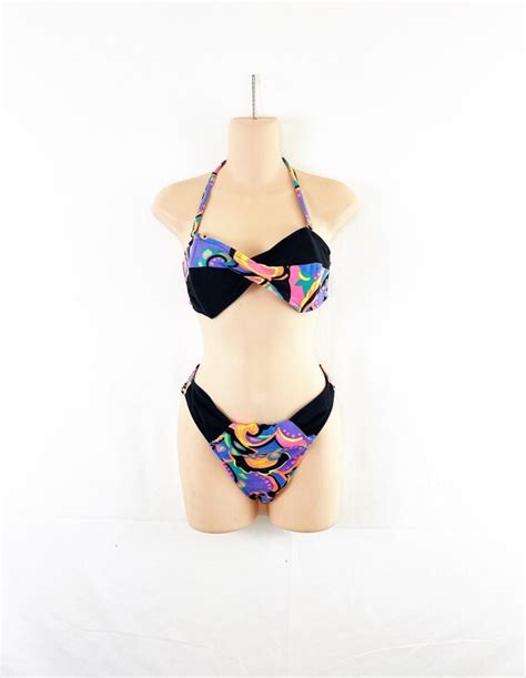 Vintage 90s Neon Bikini Gem