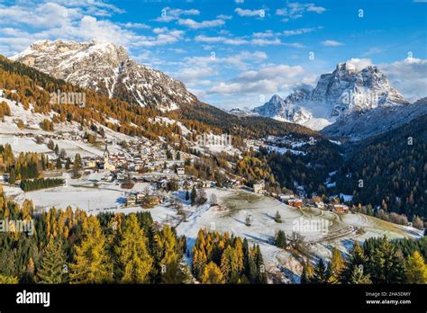 Selva Di Cadore With Mount Pelmo Fiorentina Valley Belluno Province