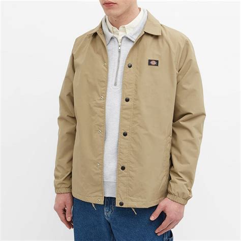 Dickies Men S Oakport Coach Jacket In Khaki Dickies Construct