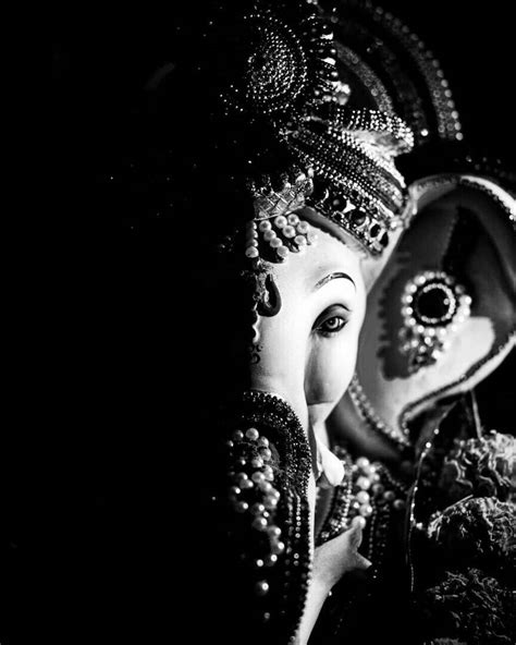 [100+] Ganesh Black And White Wallpapers | Wallpapers.com