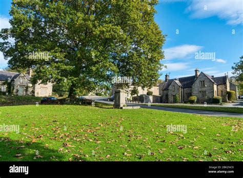 Wensleydale autumn, Wensley village, Yorkshire, England, UK Stock Photo ...