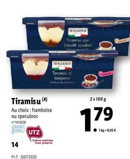 Promo Tiramisu Chez Lidl ICatalogue Fr