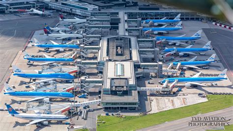 Amsterdam Schiphol Airport E Pier Klm Royal Dutch Airlines Airport