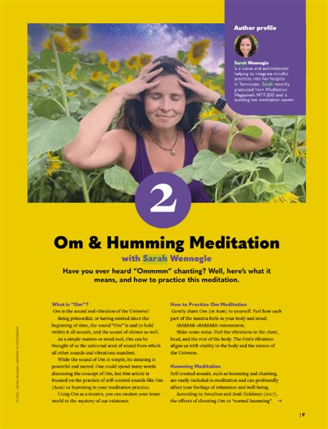 OM & HUMMING MEDITATION - Meditation Magazine