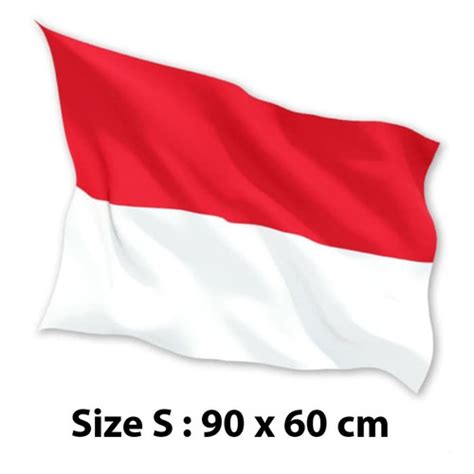 Jual Bendera Indonesia Merah Putih 90 Cm X 60 Cm S Satin 100 Premium