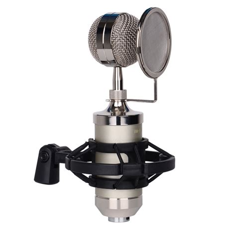 Recording Mic Cardioid Condenser Microphone Kit With Shock Mount Filter