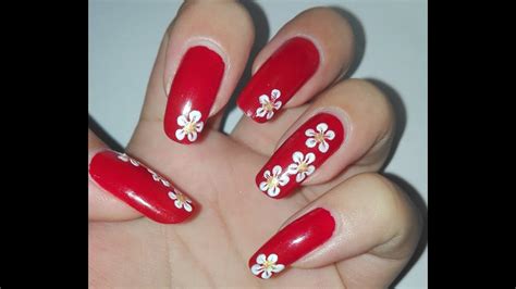 Red And White Nail Designs - Manicure Design Red And White Stock Image ...