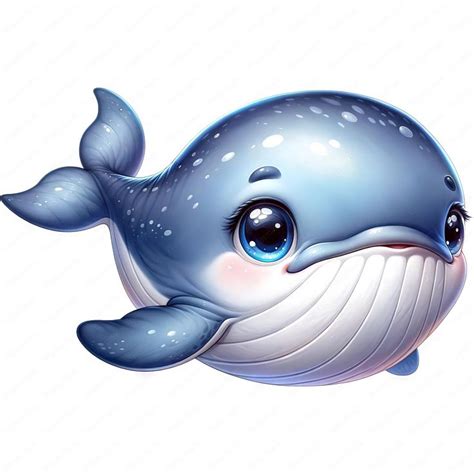 Baby Whale Clipart | Cute Baby Whale Clipart Bundle | 10 High-Quality ...