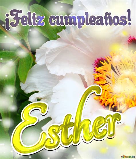 feliz Cumpleaños Esther Imagen Libre 6340