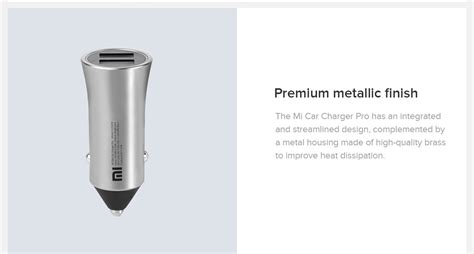 Xiaomi Mi Car Charger Pro 18w Dual Usb Port Quick Charge