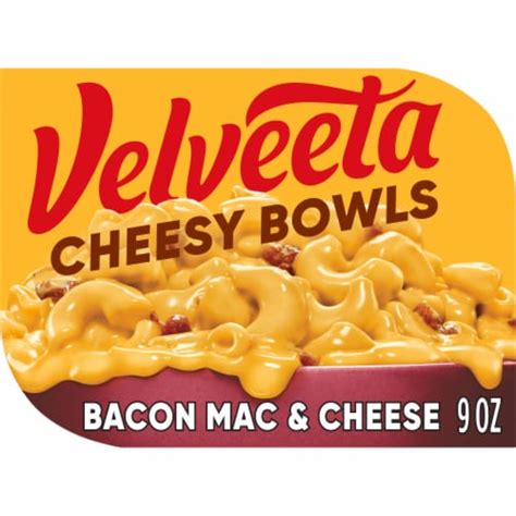 Velveeta Cheesy Bowls Bacon Mac And Cheese With Smoky Cheese Sauce