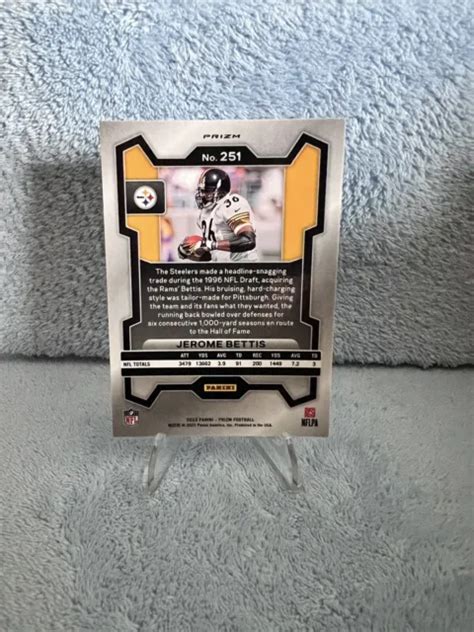 2023 PANINI PRIZM Jerome Bettis Argent Prizm 251 Steelers De