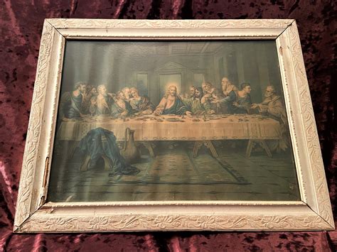 Vintage Signed Brunozetti Last Supper Etsy