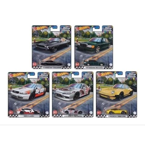 Hot Wheels Car Culture Boulevard Mix S Nissan Silvia Nismo Audi S Porsche Dodge