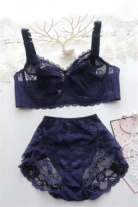 Ensemble Soutien Gorge Et Culotte Floraux Pour Femmes Lingerie Grande Taille Sous V Tements Sexy