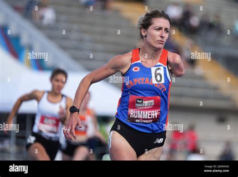 Amanda Rummery Of Sherwood Park Alta Competes In The Womens 400