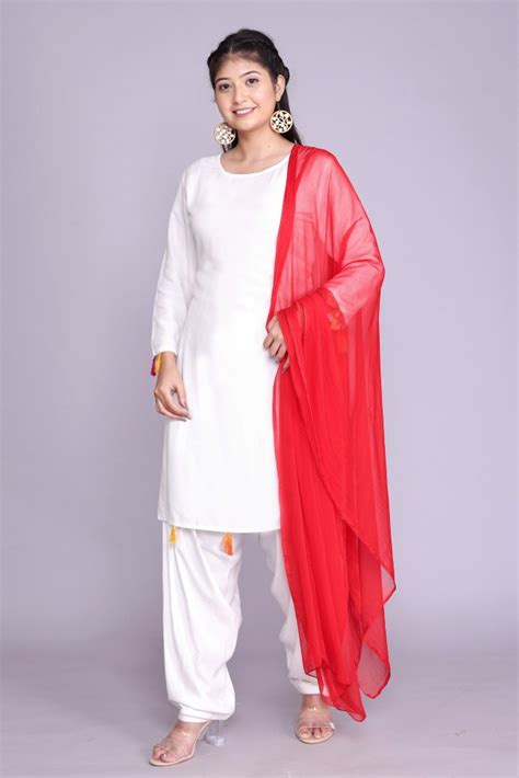 Discover More Than 131 White Kurti With Colorful Dupatta Latest