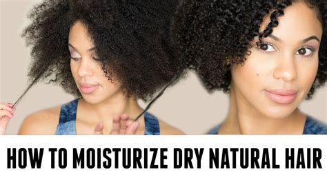 How To Moisturize Dry Natural Hair Youtube