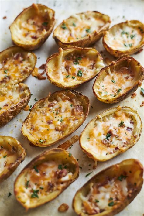 Crispy Oven Baked Potato Skins Olive And Mango