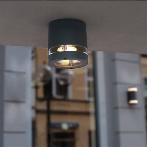 Zewnętrzna LAMPA sufitowa FOCUS 6304201118 Lutec metalowa OPRAWA tuba