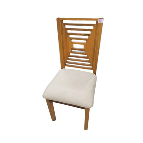 Wooden Dining Chair With Fabric Seat | HMR Shop N' Bid