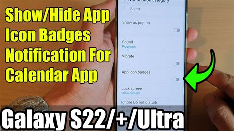 Galaxy S S Ultra How To Show Hide App Icon Badges Notification