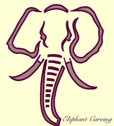 Love This Elephant Design It Would Probably Look Amazing As A Jack O