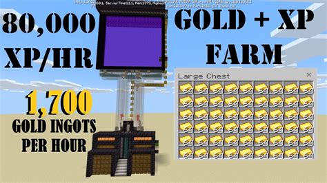 Gold XP Farm Tutorial Bedrock Edition WORKS 1 18 YouTube